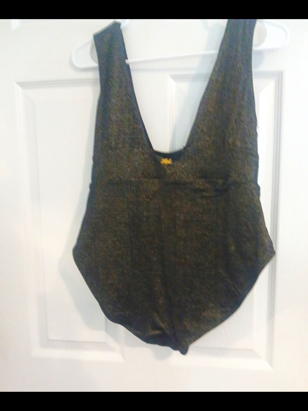 Halter One-Piece Swimsuit Metallic brown and gold - Picture 4 of 7